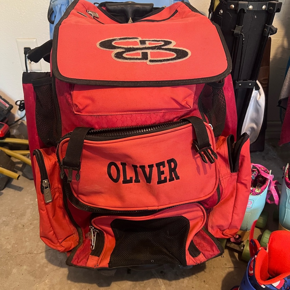 Boombah rolling baseball bag